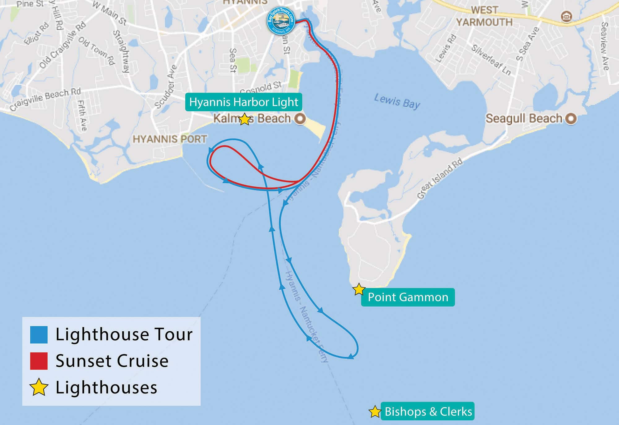Hyannis Harbor Sunset Cruise